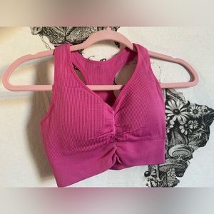 Nvgtn Cinched Seamless Bra ‘Bubble Gum Pink”